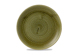 Plume Olive Coupe Plate